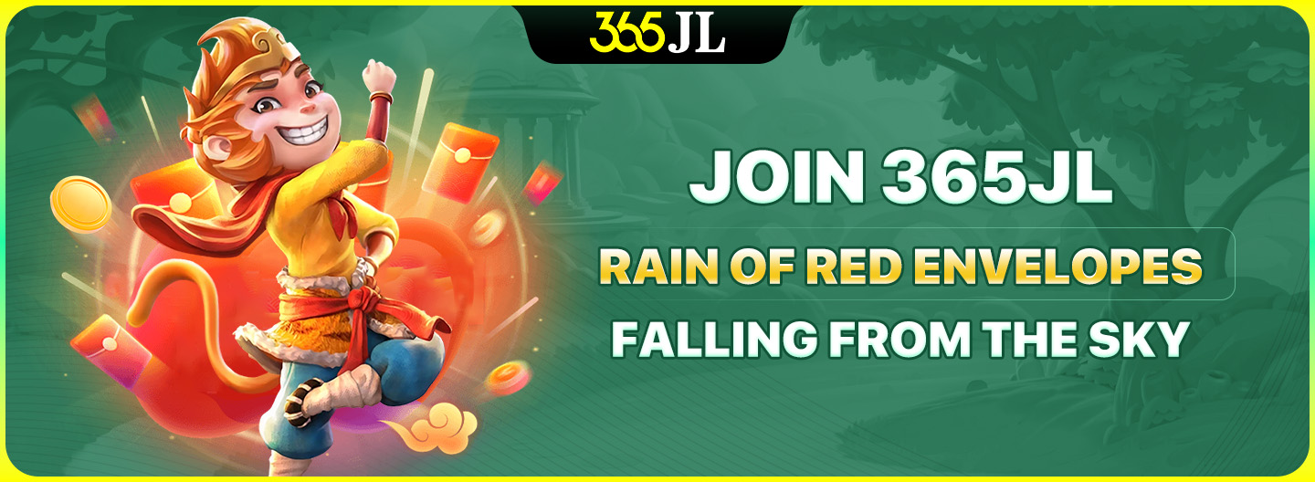 Rain of red envelopes falling from the sky