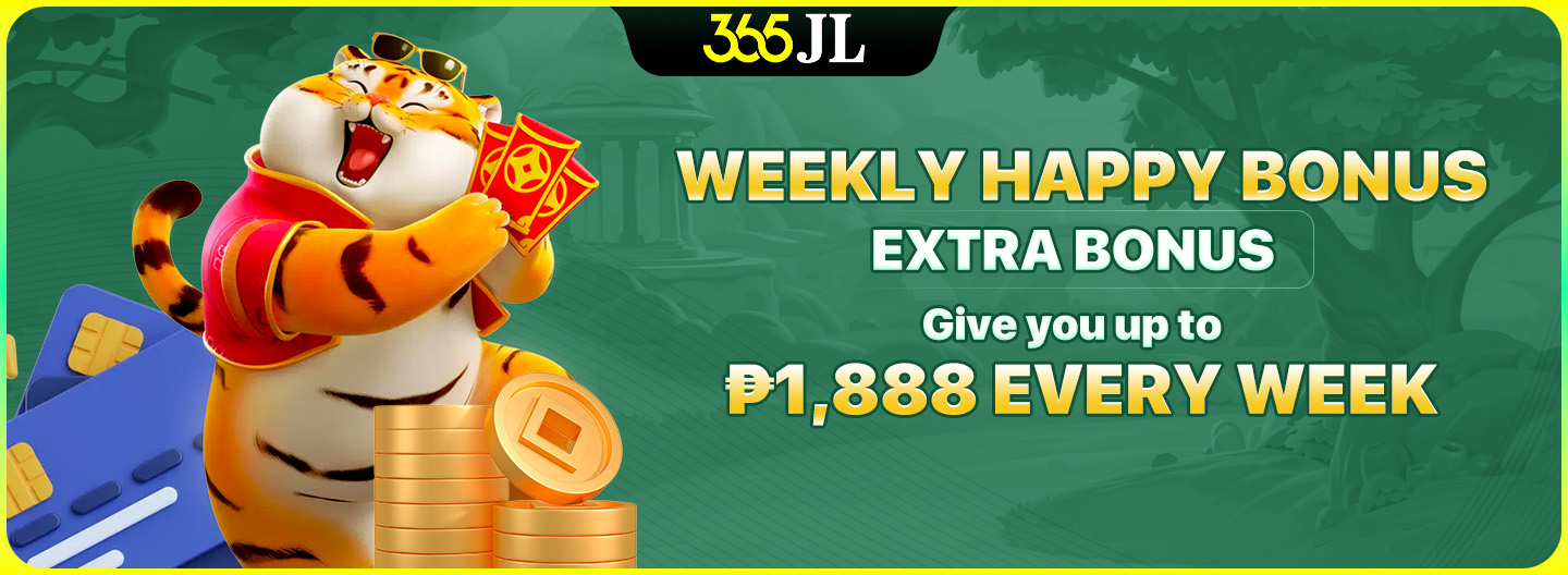 Weekly Happy Bonus with golden coins
